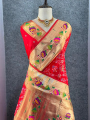 Royal Kanchivaram Patola Paithani Silk Saree