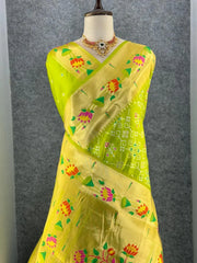 Royal Kanchivaram Patola Paithani Silk Saree