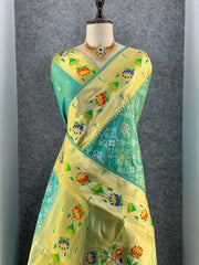 Royal Kanchivaram Patola Paithani Silk Saree