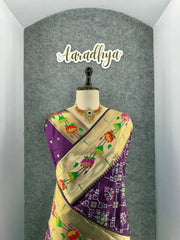 Royal Kanchivaram Patola Paithani Silk Saree