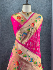 Royal Kanchivaram Patola Paithani Silk Saree