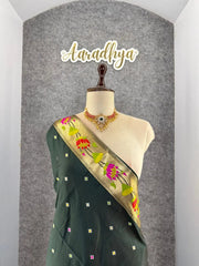 Royal Kanchivaram Patola Paithani Silk Saree