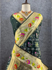 Royal Kanchivaram Patola Paithani Silk Saree