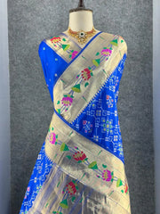 Royal Kanchivaram Patola Paithani Silk Saree