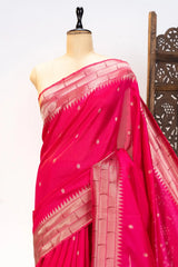 Akha Trij Meena Weaving Paithani Saree