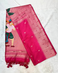 Akha Trij Meena Weaving Paithani Saree