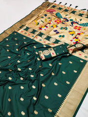 Traditional Paithani Soft Paithani Silk Rich Pallu Saree