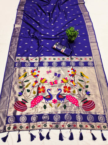 Traditional Paithani Soft Paithani Silk Rich Pallu Saree