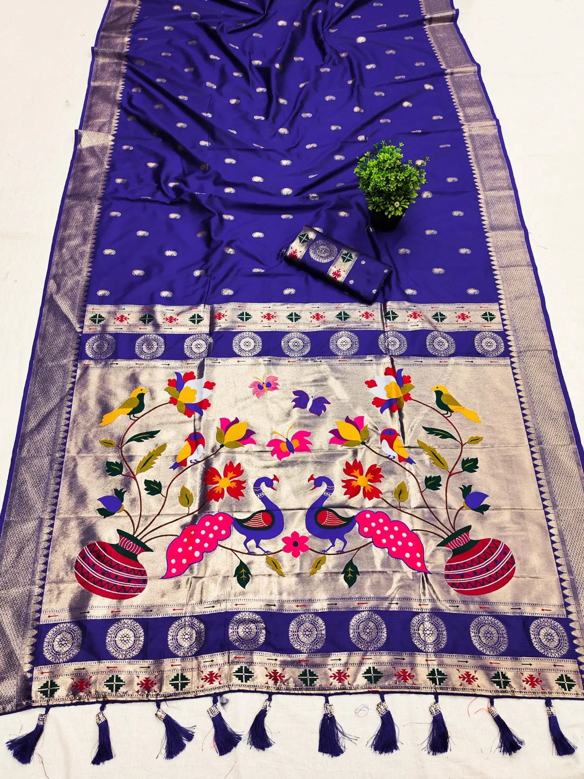 Traditional Paithani Soft Paithani Silk Rich Pallu Saree