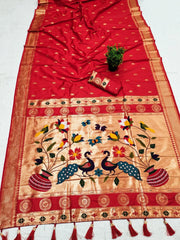 Traditional Paithani Soft Paithani Silk Rich Pallu Saree