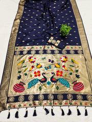 Traditional Paithani Soft Paithani Silk Rich Pallu Saree