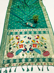 Traditional Paithani Soft Paithani Silk Rich Pallu Saree
