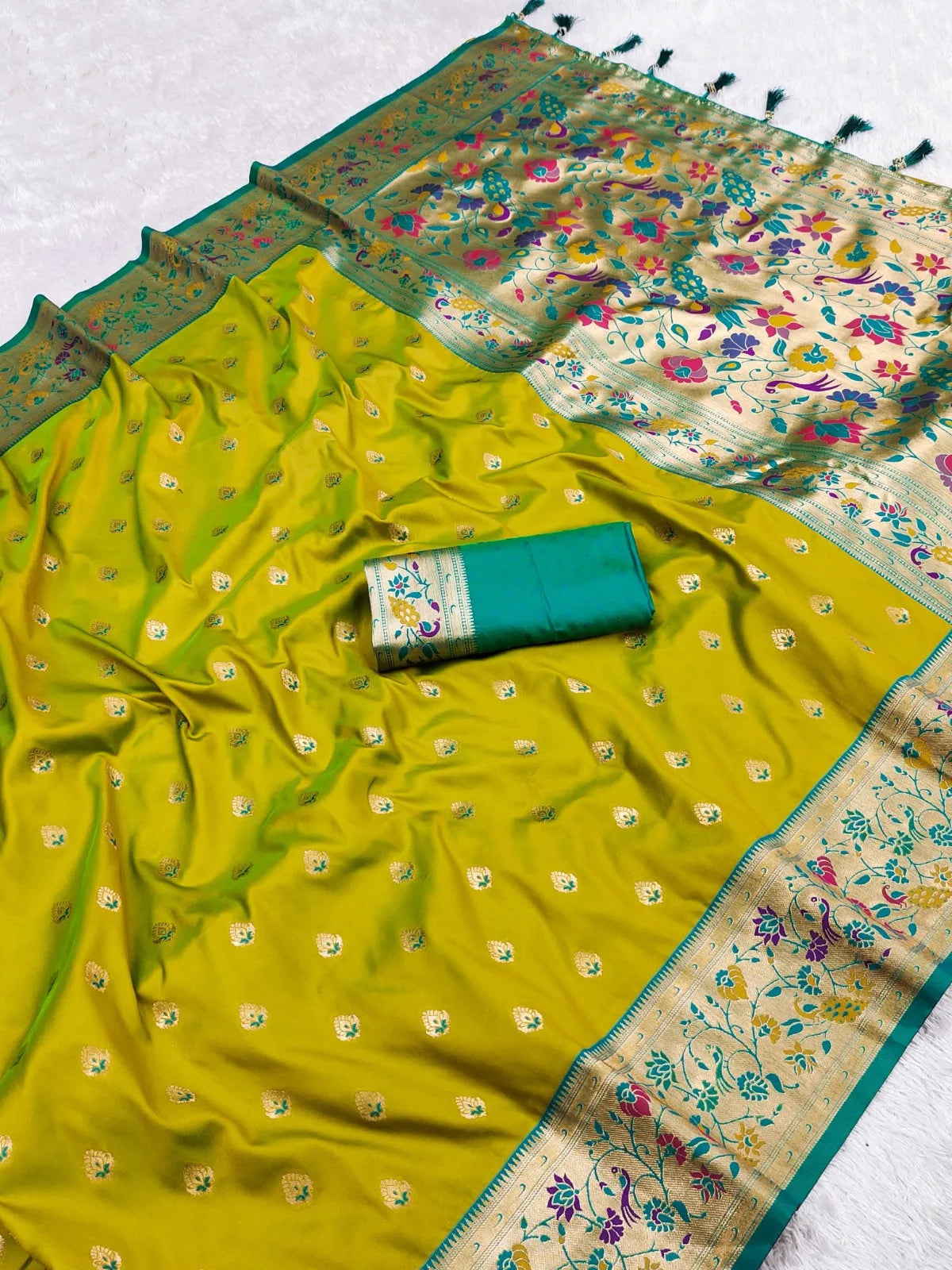 Traditional Wedding Paithani Soft Silk Saree