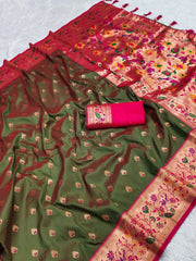 Traditional Wedding Paithani Soft Silk Saree