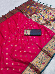 Traditional Wedding Paithani Soft Silk Saree