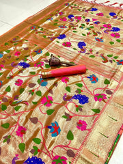 Pure Silk Kanchipuram Full Body Weaving Wedding Special Saree