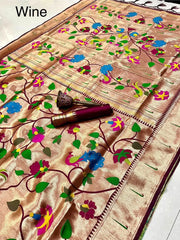 Pure Silk Kanchipuram Full Body Weaving Wedding Special Saree