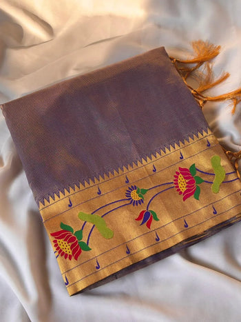 Super Hit Brocade Tissue Silk Paithani Saree