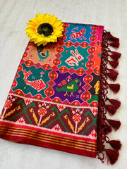 Handloom Silk Patan Patola Printed Saree