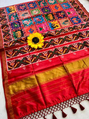 Handloom Silk Patan Patola Printed Saree