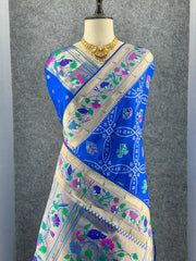 Bandhani Patola Silk Paithani Saree