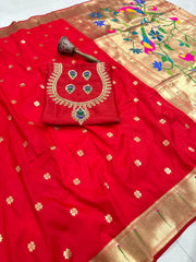 Pure Kanchivaram Paithani Silk Saree | Wedding Saree