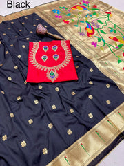 Pure Kanchivaram Paithani Silk Saree | Wedding Saree
