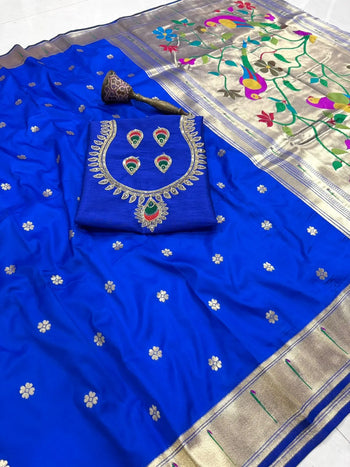 Pure Kanchivaram Paithani Silk Saree | Wedding Saree