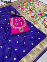 Pure Kanchivaram Paithani Silk Saree | Wedding Saree