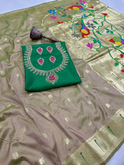 Pure Kanchivaram Paithani Silk Saree | Wedding Saree