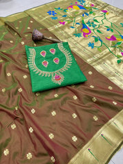 Pure Kanchivaram Paithani Silk Saree | Wedding Saree