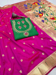 Pure Kanchivaram Paithani Silk Saree | Wedding Saree