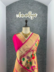 Pure Silk Kanchipuram Full Body Weaving Wedding Special Saree