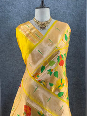 Pure Silk Kanchipuram Full Body Weaving Wedding Special Saree