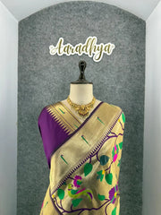 Pure Silk Kanchipuram Full Body Weaving Wedding Special Saree