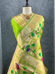 Pure Silk Kanchipuram Full Body Weaving Wedding Special Saree