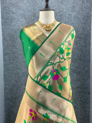 Pure Silk Kanchipuram Full Body Weaving Wedding Special Saree