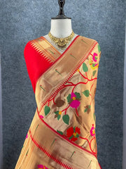 Pure Silk Kanchipuram Full Body Weaving Wedding Special Saree