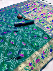 Bandhani Patola Silk Paithani Saree