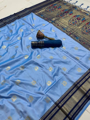 Traditional Paithani Kadiyal Border Saree