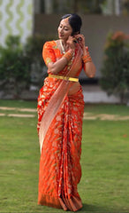 Banarasi Khadi Georgette Trending Saree