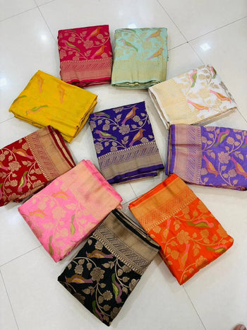 Banarasi Khadi Georgette Trending Saree
