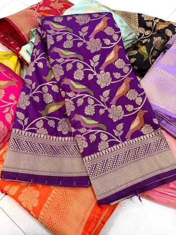 Banarasi Khadi Georgette Trending Saree