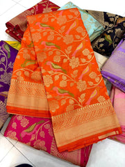 Banarasi Khadi Georgette Trending Saree