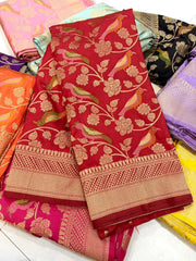 Banarasi Khadi Georgette Trending Saree
