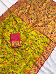 Super-Hit All Over Tissue Silk Paithani Saree