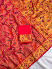 Super-Hit All Over Tissue Silk Paithani Saree