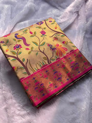 Super-Hit All Over Tissue Silk Paithani Saree