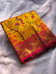 Super-Hit All Over Tissue Silk Paithani Saree