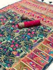 Pure Viscose Gajji Silk Pashmina Saree – Premium Silk Saree